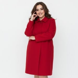 Red Wool Coat M/L ❤️